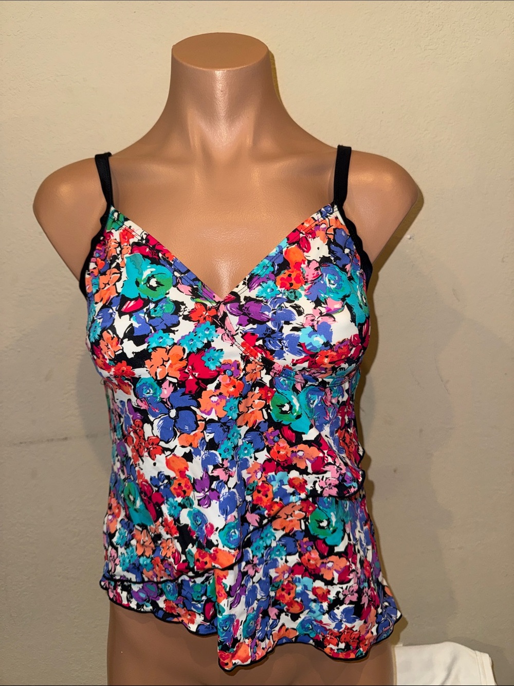 New 24th & Ocean Tankini top high low size S
